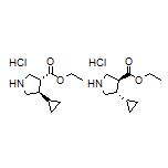 Ethyl trans-4-Cyclopropylpyrrolidine-3-carboxylate Hydrochloride