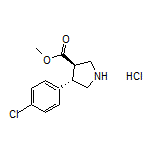 Methyl (3R,4S)-4-(4-Chlorophenyl)pyrrolidine-3-carboxylate Hydrochloride