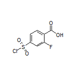 4-(Chlorosulfonyl)-2-fluorobenzoic Acid