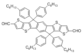 6,6,12,12-Tetrakis(4-hexylphenyl)-6,12-dihydrodithieno[2,3-d:2’,3’-d’]-s-indaceno[1,2-b:5,6-b’]dithiophene-2,8-dicarboxaldehyde