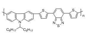 Poly[[9-(1-octylnonyl)-9H-carbazole-2,7-diyl]-2,5-thiophenediyl-2,1,3-benzothiadiazole-4,7-diyl-2,5-thiophenediyl]