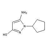 5-Amino-1-cyclopentyl-1H-pyrazol-3-ol