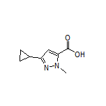 3-Cyclopropyl-1-methyl-1H-pyrazole-5-carboxylic Acid