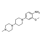 2-Methoxy-4-[4-(4-methyl-1-piperazinyl)-1-piperidyl]aniline