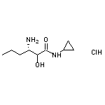 (3S)-3-Amino-N-cyclopropyl-2-hydroxyhexanamide hydrochloride