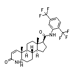 (4aR,4bS,6aS,7S,9aS,9bS,11aR)-N-[2,5-Bis(trifluoromethyl)phenyl]-4a,6a-dimethyl-2-oxo-2,4a,4b,5,6,6a,7,8,9,9a,9b,10,11,11a-tetradecahydro-1H-indeno[5,4-f]quinoline-7-carboxamide