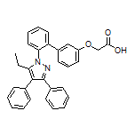 2-[[2’-(5-Ethyl-3,4-diphenyl-1-pyrazolyl)-3-biphenylyl]oxy]acetic Acid