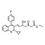 Ethyl (E)-7-[2-Cyclopropyl-4-(4-fluorophenyl)-3-quinolyl]-5-hydroxy-3-oxo-6-heptenoate