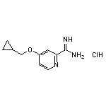 4-(Cyclopropylmethoxy)picolinimidamide hydrochloride