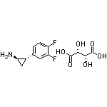 (1R,2S)-2-(3,4-Difluorophenyl)cyclopropanamine (2R,3R)-2,3-Dihydroxysuccinate