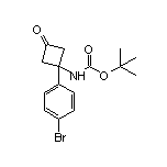 tert-Butyl [1-(4-Bromophenyl)-3-oxocyclobutyl]carbamate