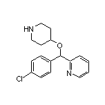 2-[(4-Chlorophenyl)(4-piperidyloxy)methyl]pyridine