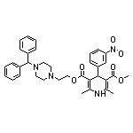 3-[2-(4-Benzhydryl-1-piperazinyl)ethyl] 5-Methyl 2,6-Dimethyl-4-(3-nitrophenyl)-1,4-dihydropyridine-3,5-dicarboxylate Dihydrochloride