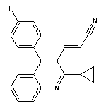 (E)-3-[2-Cyclopropyl-4-(4-fluorophenyl)quinolin-3-yl]acrylonitrile