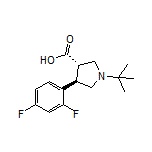 (3S,4R)-1-(tert-Butyl)-4-(2,4-difluorophenyl)pyrrolidine-3-carboxylic Acid