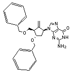 2-Amino-9-[(1S,3R,4S)-4-(benzyloxy)-3-[(benzyloxy)methyl]-2-methylenecyclopentyl]-1H-purin-6(9H)-one