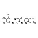 6-[[5-Fluoro-2-[(3,4,5-trimethoxyphenyl)amino]-4-pyrimidinyl]amino]-2,2-dimethyl-2H-pyrido[3,2-b][1,4]oxazin-3(4H)-one