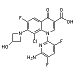 1-(6-Amino-3,5-difluoropyridin-2-yl)-8-chloro-6-fluoro-7-(3-hydroxyazetidin-1-yl)-4-oxo-1,4-dihydroquinoline-3-carboxylic Acid