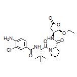 (S)-1-[(S)-2-(4-Amino-3-chlorobenzamido)-3,3-dimethylbutanoyl]-N-[(2R,3S)-2-ethoxy-5-oxotetrahydrofuran-3-yl]pyrrolidine-2-carboxamide