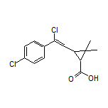 3-[2-Chloro-2-(4-chlorophenyl)vinyl]-2,2-dimethylcyclopropanecarboxylic Acid