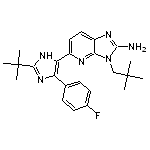 5-(2-tert-butyl-4-(4-fluorophenyl)-1H-imidazol-5-yl)-3-neopentyl-3H-imidazo[4,5-b]pyridin-2-amine dimethanesulfonate