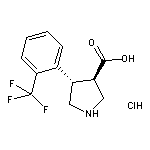 trans-4-(2-(Trifluoromethyl)phenyl)pyrrolidine-3-carboxylic acid hydrochloride