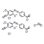 Bis[2,5-dimethoxy-4-[(4-nitrophenyl)diazenyl]benzenediazonium] Zinc(II) Chloride