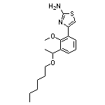 4-(3-((S)-1-(hexyloxy)ethyl)-2-methoxyphenyl)thiazol-2-amine