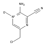 3-Amino-6-(chloromethyl)-2-pyrazinecarbonitrile 4-oxide