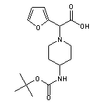 2-(4-Boc-aminopiperidin-1-yl)-2-(furan-2-yl)acetic acid