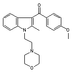 (4-Methoxyphenyl)(2-methyl-1-(2-morpholinoethyl)-1H-indol-3-yl)methanone