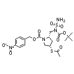 4-Nitrobenzyl (2S,4S)-4-acetylthio-2-[[N-sulfamoyl-N-(tert-butoxycarbonyl)amino]methyl]pyrrolidine-1-carboxylate