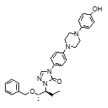 1-[(2S,3S)-2-(Benzyloxy)-3-pentyl]-4-[4-[4-(4-hydroxyphenyl)-1-piperazinyl]phenyl]-1H-1,2,4-triazol-5(4H)-one