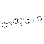 5-(Benzyloxy)-2-[4-(benzyloxy)phenyl]-3-methyl-1H-indole