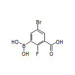 5-Bromo-3-carboxy-2-fluorophenylboronic Acid