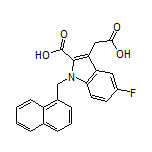 3-(Carboxymethyl)-5-fluoro-1-(1-naphthylmethyl)indole-2-carboxylic Acid