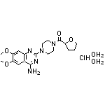 [4-(4-Amino-6,7-dimethoxyquinazolin-2-yl)piperazin-1-yl](tetrahydrofuran-2-yl)methanone Hydrochloride Dihydrate