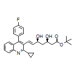 tert-Butyl (3R,5S,E)-7-[2-Cyclopropyl-4-(4-fluorophenyl)-3-quinolyl]-3,5-dihydroxy-6-heptenoate