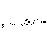 2-Oxo-2-[[3-[3-(1-piperidylmethyl)phenoxy]propyl]amino]ethyl Acetate Hydrochloride