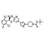 1-Piperidinecarboxylic acid,4-[4-[6-amino-5-[(1R)-1-(2,6-dichloro-3-fluorophenyl)ethoxy]-3-pyridinyl]-1H-pyrazol-1-yl]-, 1,1-dimethylethyl ester