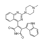 3-(3-Indolyl)-4-[2-(4-methyl-1-piperazinyl)-4-quinazolinyl]pyrrole-2,5-dione