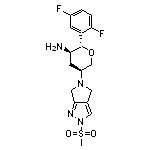 (2R,3S,5R)-2-(2,5-Difluorophenyl)-5-(2-(methylsulfonyl)pyrrolo[3,4-c]pyrazol-5(2H,4H,6H)-yl)tetrahydro-2H-pyran-3-amine