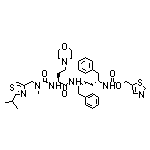 5-Thiazolylmethyl [(2R,5R)-5-[(S)-2-[3-[(2-Isopropyl-4-thiazolyl)methyl]-3-methylureido]-4-morpholinobutanamido]-1,6-diphenyl-2-hexyl]carbamate