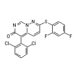 5-(2,6-Dichlorophenyl)-2-[(2,4-difluorophenyl)thio]-6H-pyrimido[1,6-b]pyridazin-6-one