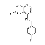 6-Fluoro-N-(4-fluorobenzyl)quinazolin-4-amine