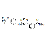 3-[6-[[4-(Trifluoromethoxy)phenyl]amino]pyrimidin-4-yl]benzamide
