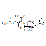 (6R,7S)-3-[(Carbamoyloxy)methyl]-7-methoxy-8-oxo-7-[2-(thiophen-2-yl)acetamido]-5-thia-1-azabicyclo[4.2.0]oct-2-ene-2-carboxylic Acid