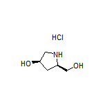 (3R,5R)-5-(Hydroxymethyl)pyrrolidin-3-ol Hydrochloride