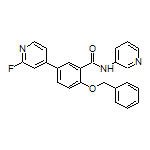2-(Benzyloxy)-5-(2-fluoro-4-pyridyl)-N-(3-pyridyl)benzamide