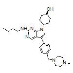 trans-4-[2-(Butylamino)-5-[4-[(4-methylpiperazin-1-yl)methyl]phenyl]-7H-pyrrolo[2,3-d]pyrimidin-7-yl]cyclohexanol